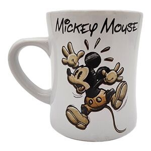 Disney Store Mickey Mouse Sketch Art Mug Yellow Interior Animator Series Coffee